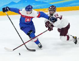 (BEIJING2022)CHINA-BEIJING-OLYMPIC WINTER GAMES-ICE HOCKEY-MEN'S PRELIMINARY-SVK VS LAT(CN)