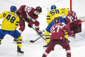 (BEIJING2022)CHINA-BEIJING-OLYMPIC WINTER GAMES-ICE HOCKEY-MEN'S PRELIMINARY-SWEDEN VS LATVIA (CN)