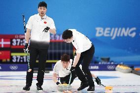 (BEIJING2022)CHINA-BEIJING-WINTER OLYMPIC GAMES-CURLING-MEN'S ROUND ROBIN-CHN VS DEN (CN)