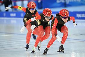 (BEIJING2022)CHINA-BEIJING-OLYMPIC WINTER GAMES-SPEED SKATING-WOMEN'S TEAM PURSUIT (CN)