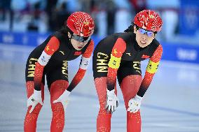 (BEIJING2022)CHINA-BEIJING-OLYMPIC WINTER GAMES-SPEED SKATING-WOMEN'S TEAM PURSUIT (CN)