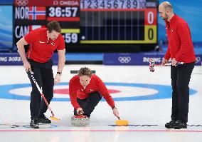 (BEIJING2022)CHINA-BEIJING-WINTER OLYMPIC GAMES-CURLING-MEN'S ROUND ROBIN-CAN VS NOR (CN)