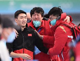 (BEIJING2022)CHINA-BEIJING-OLYMPIC WINTER GAMES-SPEED SKATING-MEN'S 500M (CN)