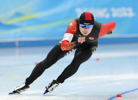 (BEIJING2022)CHINA-BEIJING-OLYMPIC WINTER GAMES-SPEED SKATING-MEN'S 500M (CN)