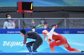 (BEIJING2022)CHINA-BEIJING-OLYMPIC WINTER GAMES-SPEED SKATING-MEN'S 500M (CN)