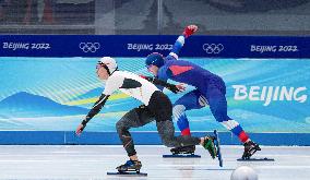 (BEIJING2022)CHINA-BEIJING-OLYMPIC WINTER GAMES-SPEED SKATING-MEN'S 500M (CN)