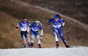 (BEIJING2022)CHINA-ZHANGJIAKOU-OLYMPIC WINTER GAMES-CROSS-COUNTRY SKIING-WOMEN'S 4X5KM RELAY (CN)