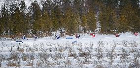 (BEIJING2022)CHINA-ZHANGJIAKOU-OLYMPIC WINTER GAMES-CROSS-COUNTRY SKIING-WOMEN'S 4X5KM RELAY (CN)