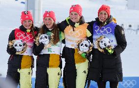 (BEIJING2022)CHINA-ZHANGJIAKOU-OLYMPIC WINTER GAMES-CROSS-COUNTRY SKIING-WOMEN'S 4X5KM RELAY (CN)