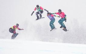 (XHTP)(BEIJING2022)CHINA-ZHANGJIAKOU-OLYMPIC WINTER GAMES-MIXED TEAM SNOWBOARD CORSS QUATERFINAL(CN)