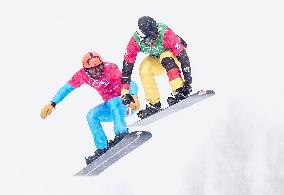 (XHTP)(BEIJING2022)CHINA-ZHANGJIAKOU-OLYMPIC WINTER GAMES-MIXED TEAM SNOWBOARD CORSS QUATERFINAL(CN)