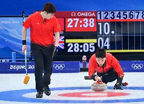 (XHTP)(BEIJING2022)CHINA-BEIJING-WINTER OLYMPIC GAMES-CURLING-MEN'S ROUND ROBIN-CHN VS GBR(CN)