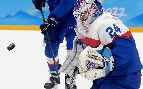 (XHTP)(BEIJING2022)CHINA-BEIJING-OLYMPIC WINTER GAMES-ICE HOCKEY-MEN'S PRELIMINARY-SVK VS LAT(CN)