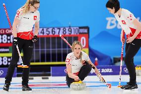 (BEIJING2022)CHINA-BEIJING-WINTER OLYMPIC GAMES-CURLING-WOMEN'S ROUND ROBIN-CHN vs SUI (CN)