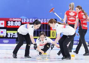 (BEIJING2022)CHINA-BEIJING-WINTER OLYMPIC GAMES-CURLING-WOMEN'S ROUND ROBIN-CAN vs KOR  (CN)