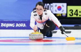 (BEIJING2022)CHINA-BEIJING-WINTER OLYMPIC GAMES-CURLING-WOMEN'S ROUND ROBIN-CAN vs KOR  (CN)