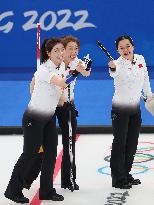 (BEIJING2022)CHINA-BEIJING-WINTER OLYMPIC GAMES-CURLING-WOMEN'S ROUND ROBIN-SWE vs CHN(CN)