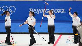 (BEIJING2022)CHINA-BEIJING-WINTER OLYMPIC GAMES-CURLING-WOMEN'S ROUND ROBIN-SWE vs CHN(CN)