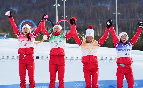 (BEIJING2022)CHINA-ZHANGJIAKOU-CROSS-COUNTRY SKIING-WOMEN'S 4 x 5KM RELAY (CN)