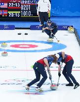 (BEIJING2022)CHINA-BEIJING-WINTER OLYMPIC GAMES-CURLING-MEN'S ROUND ROBIN-USA vs NOR  (CN)