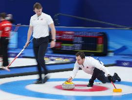(BEIJING2022)CHINA-BEIJING-WINTER OLYMPIC GAMES-CURLING-MEN'S ROUND ROBIN-USA vs NOR  (CN)