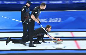 (BEIJING2022)CHINA-BEIJING-WINTER OLYMPIC GAMES-CURLING-MEN'S ROUND ROBIN-ROC vs DEN  (CN)