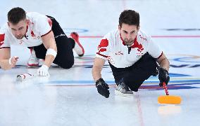 (BEIJING2022)CHINA-BEIJING-WINTER OLYMPIC GAMES-CURLING-MEN'S ROUND ROBIN-ROC vs DEN  (CN)