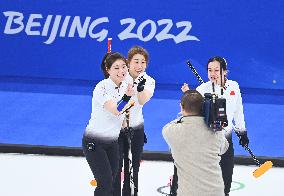 (BEIJING2022)CHINA-BEIJING-WINTER OLYMPIC GAMES-CURLING-WOMEN'S ROUND ROBIN-SWE vs CHN(CN)