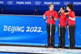 (BEIJING2022)CHINA-BEIJING-WINTER OLYMPIC GAMES-CURLING-WOMEN'S ROUND ROBIN-CHN vs SUI (CN)