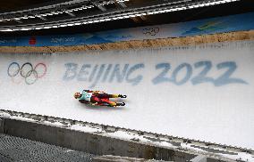 (BEIJING2022)CHINA-BEIJING-YANQING-OLYMPIC WINTER GAMES-LUGE-TEAM RELAY (CN)