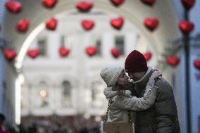 RUSSIA-MOSCOW-VALENTINE'S DAY