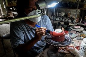 INDONESIA-WEST JAVA-POTTERY MAKING