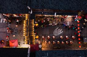 CHINA-ZHEJIANG-ANCIENT TOWN-LANTERN FESTIVAL-CELEBRATION (CN)