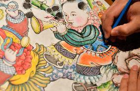 CHINA-TIANJIN-NEW YEAR PAINTINGS-WINTER OLYMPIC GAMES (CN)