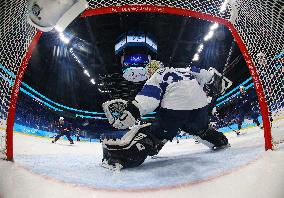 (BEIJING2022)CHINA-BEIJING-OLYMPIC WINTER GAMES-ICE HOCKEY-WOMEN'S PLAYOFF SEMIFINAL-USA VS FIN(CN)