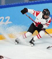 (BEIJING2022)CHINA-BEIJING-OLYMPIC WINTER GAMES-ICE HOCKEY-WOMEN'S PLAYOFF SEMIFINAL-CANADA VS SWITZERLAND (CN)