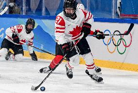 (BEIJING2022)CHINA-BEIJING-OLYMPIC WINTER GAMES-ICE HOCKEY-WOMEN'S PLAYOFF SEMIFINAL-CANADA VS SWITZERLAND (CN)