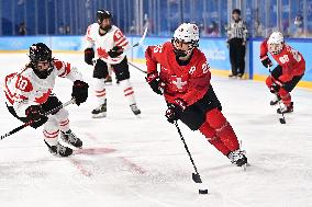 (BEIJING2022)CHINA-BEIJING-OLYMPIC WINTER GAMES-ICE HOCKEY-WOMEN'S PLAYOFF SEMIFINAL-CANADA VS SWITZERLAND (CN)