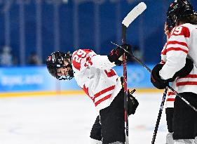 (BEIJING2022)CHINA-BEIJING-OLYMPIC WINTER GAMES-ICE HOCKEY-WOMEN'S PLAYOFF SEMIFINAL-CANADA VS SWITZERLAND (CN)