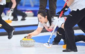 (BEIJING2022)CHINA-BEIJING-WINTER OLYMPIC GAMES-CURLING-WOMEN'S ROUND ROBIN-JPN vs KOR (CN)