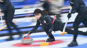 (BEIJING2022)CHINA-BEIJING-WINTER OLYMPIC GAMES-CURLING-WOMEN'S ROUND ROBIN-JPN vs KOR (CN)