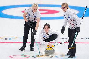 (BEIJING2022)CHINA-BEIJING-WINTER OLYMPIC GAMES-CURLING-WOMEN'S ROUND ROBIN-DEN vs ROC(CN)