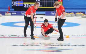 (BEIJING2022)CHINA-BEIJING-WINTER OLYMPIC GAMES-CURLING-WOMEN'S ROUND ROBIN-SWE vs SUI(CN)