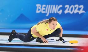(BEIJING2022)CHINA-BEIJING-WINTER OLYMPIC GAMES-CURLING-WOMEN'S ROUND ROBIN-SWE vs SUI(CN)
