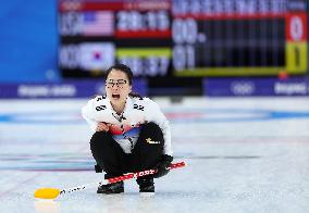 (BEIJING2022)CHINA-BEIJING-OLYMPIC WINTER GAMES-CURLING-WOMEN'S ROUND ROBIN SESSION-USA VS KOR (CN)