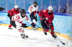 (XHTP)(BEIJING2022)CHINA-BEIJING-OLYMPIC WINTER GAMES-ICE HOCKEY-WOMEN'S PLAYOFF SEMIFINAL-CANADA VS SWITZERLAND (CN)
