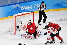 (BEIJING2022)CHINA-BEIJING-OLYMPIC WINTER GAMES-ICE HOCKEY-WOMEN'S PLAYOFF SEMIFINAL-CANADA VS SWITZERLAND (CN)