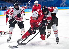 (BEIJING2022)CHINA-BEIJING-OLYMPIC WINTER GAMES-ICE HOCKEY-SEMIFINAL-CAN VS SUI (CN)