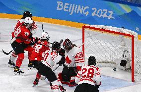 (BEIJING2022)CHINA-BEIJING-OLYMPIC WINTER GAMES-ICE HOCKEY-WOMEN'S PLAYOFF SEMIFINAL-CANADA VS SWITZERLAND (CN)