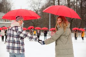 RUSSIA-ST. PETERSBURG-VALENTINE'S DAY